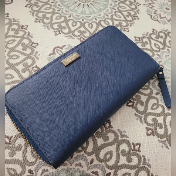 Kate Spade Navy Leather Wallet - Picture 1 of 5